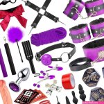 : Sex Toys BDSM Restraints Dildo 36Pcs Kit Bondage Gear and Accessories for Adult Women and Couples Purple : Health Household