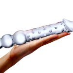 Glas 12 Double Ended Dildo with Beads
