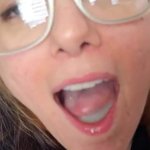 Quick blowjob ends with cum swallow