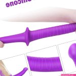 Strapless Strap On Double Ended Penetration DP G spot Anal Dildo Sex Toy Lesbian