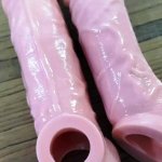 Premium Infinity Love 7 Inch Chocolate Jumbo Reusable Condom Washable Penis Extender Condom For Sex at 1299pack