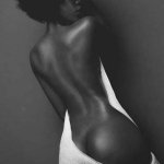 : Naked Women Poster African American Black Nude Woman Wall Art Sexy Back Poster Paintings Print Canvas Aesthetic For Bedroom Dining Room Living Room Office Bathroom Kitchen Home Decor Canvas Pai: Posters