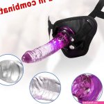 Strap-On-G-Spot-Suction-Cup-Harness-Dildo-Clitoral-Anal-Lesbian-Sex-Toy-Pegging