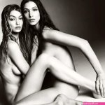 Sister sister: Gigi and Bella grace the covers of British Vogues March issue