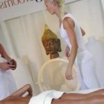Love Creampie Young girl gets cum inside in oily massage