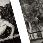 Bruce of LA Nude Male Model Posing Outside Physique Vintage Gay