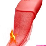 Clitoral Licking Vibrator Heated Tongue Vibrator With 10 Vibration Modesusing For Vaginal Anal Breast Vibrator