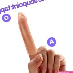3.42in Middle Finger Sleeve Cock Dildo For Anal Prostate Vagina