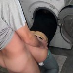 STEPSISTER stuck in washing machine so I fuck her and OOPS CUM INSIDE