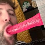 SavagePapillon Blue Eyed Stud Sucking Pink Dildo