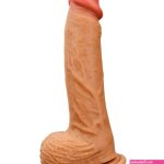 Silicone Realistic Dildo Ultra-Soft Huge Dildo with Strong Suction Cup