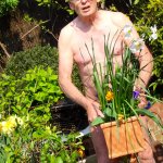 Geoff Stonebanks joins World Naked Gardening Day for Macmillan