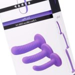 Strap U Tri-Play 3 Piece Silicone Dildo Set