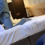 Amateur wife is fucking while cuckold husband is watching