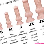 XXL Knot Dildo with Suction Cup Vagina Massager G Spot Dildo Butt Plug Sex Toys