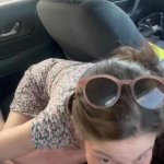 POV full video extremely risky public car sex on the side of a busy highway along the beach creampie