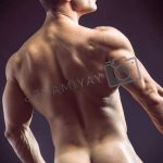Muscular Totally Naked Man Facing Back by artofphoto Vectors Illustrations Free download