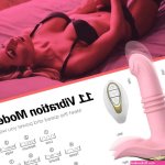 Remote Vibrator Vagina Massage Clitoris Stimulator Thrusting Telescopi