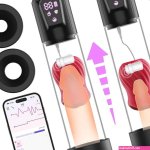 Automatic Sucking Men Penis Pump 5 Vibration Suction Pocket Pussy Male Stroker Male Penis Extender