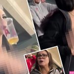 Moment woman flashes her boobs in Supercross stadium almost sparks a FIGHT as angry mum screams there are kids here
