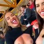 Boobs Flashing on public