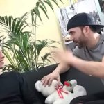 A couple of strangers watching porn. Will they end up fucking?