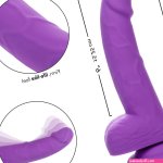 Neon Silicone Studs 6 Realistic Suction Cup Dildo With Balls By CalExotics