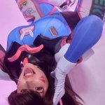 Model Voezacos voezacosplay in cosplay D.Va from Overwatch
