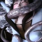 3D Red monster with a big dick fucks innocent girl in white stockings