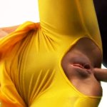 Anal Fuck Fest For Yellow Spandex Babe With