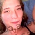 Teen eating cum out of her own pussy after creampie