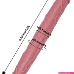 : 12.8 1.5 Liquid Silicone Realistic Double Ended Dildo Huge Large Giant Double Sided Headed Dildo Shower Penis 13 Long Big G-Spot Dildos AnalVaginal Stimulator Adult Sex Toy for Lesbian Couples