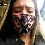 Hot girl fingering her pussy in the bus