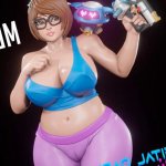 Mei and Snowball Overwatch Pin-up Garage Kit