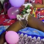I presented my pussy as a Christmas Gift to surprise my Ex boyfriend he fucked me real hard