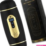 Vibrating Sucking Male Masturbators Double Head Smart Warming Artifici