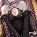 mo mainiti omoti owari no seraph krul tepes cleavage no bra pointy ears