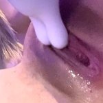 Tiny babe teases pussy for intense gushing orgasm