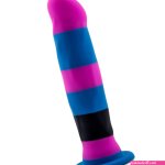 Blush Novelties Avant D6 Electra Dual Density Striped Silicone Dildo