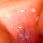 Super Close-Up Of His Huge Cock Cumming All Over My Pink Pussy And Asshole