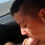 Quick blowjob in our car