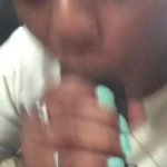 Ebony Slut gives Public Blowjob in Car
