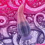 : Twisted Fantasies Dakken Tentacle Suction Cup Dildo Thick Dildo with Creamy PinkPurple Heart Colors Handmade in The USA Standard : Health Household