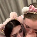 Threesome blowjob with 2 horny step sisters! They licked my ass and sucked my cock.