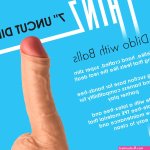 6.4 Uncut Dildo with Balls By Thinz