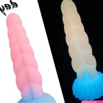Luminous Huge Anal Dildo Anal Toy Butt Plug Female