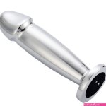 Stainless Steel Vibrator Dildo Anal Plug With Remote Control