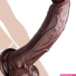 : 12 Inch Huge Realistic Dildo Sex Toys Black Big Dildos with Strong Suction Cup for Hands-Free Play Anal Toys Silicone Thick Dildo for G Spot Penis Adult Toys Sex Toy for
