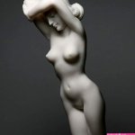 : Nude Naked Sexy Female Woman Erotic Art Cast Marble Statue Sculpture 9.45 inches : Home Kitchen